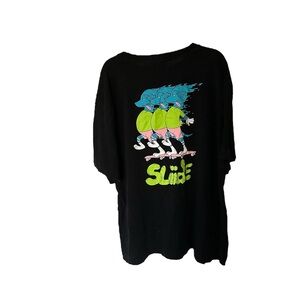 Black collusion graphic T